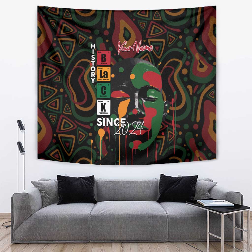 Personalized Black History Month Tapestry Since 2024 Chemistry Style