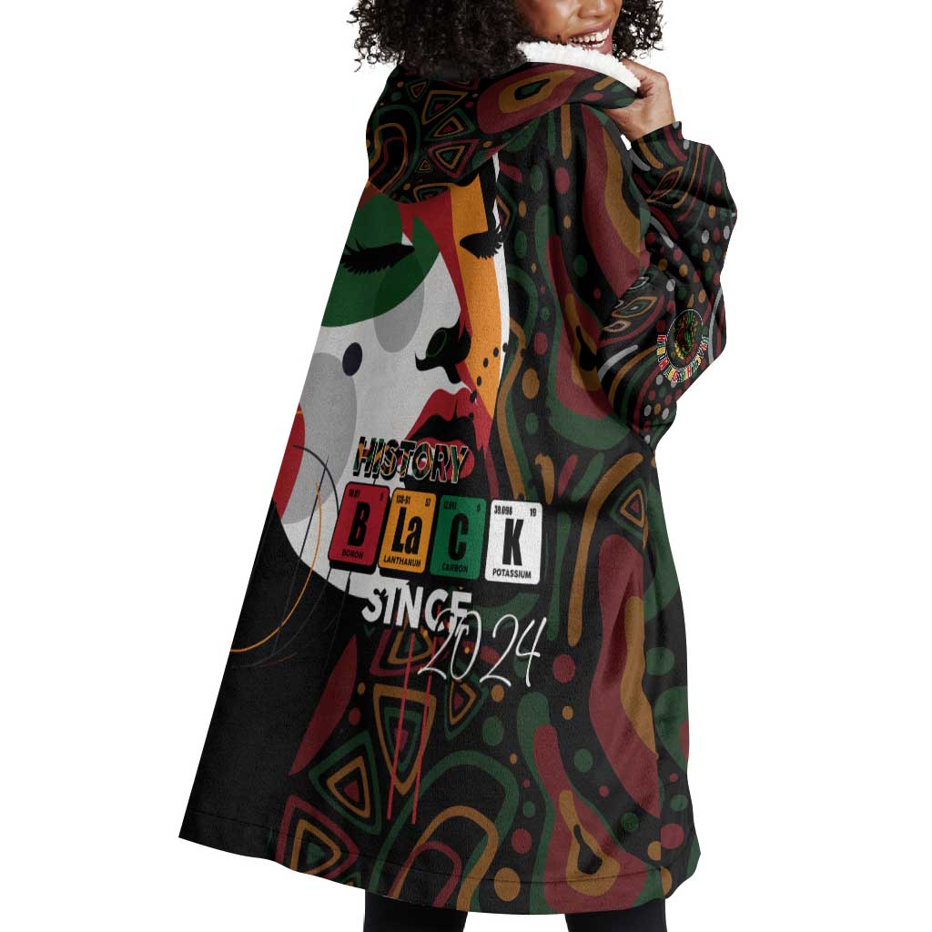 Personalized Black History Month Wearable Blanket Hoodie Since 2024 Chemistry Style