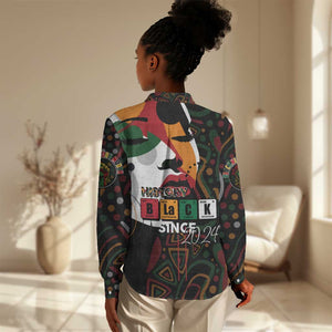 Personalized Black History Month Women Casual Shirt Since 2024 Chemistry Style