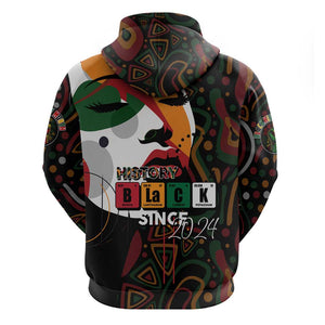 Personalized Black History Month Zip Hoodie Since 2024 Chemistry Style