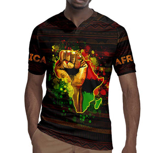 Black Power Rugby Jersey Africa Map