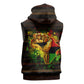Black Power Sleeveless Hoodie Africa Map - African Pride