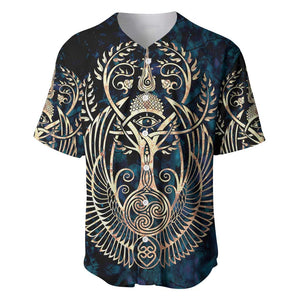 Adinkra Symbols Baseball Jersey Tree of Life