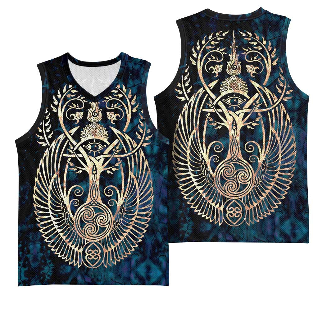 Adinkra Symbols Basketball Jersey Tree of Life DT02