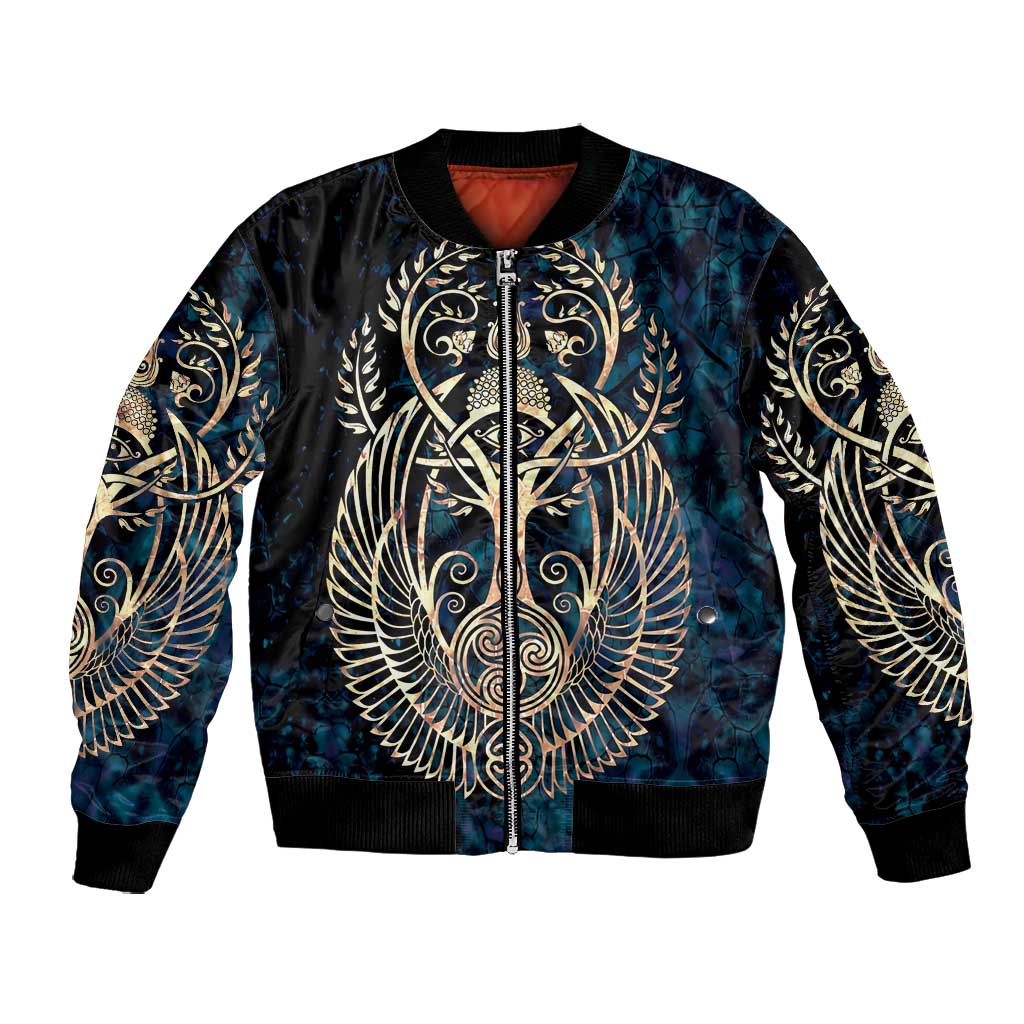 Adinkra Symbols Bomber Jacket Tree of Life