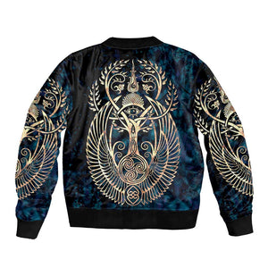 Adinkra Symbols Bomber Jacket Tree of Life