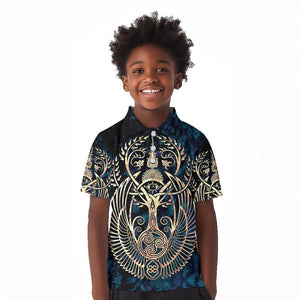 Adinkra Symbols Kid Polo Shirt Tree of Life