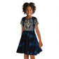 Adinkra Symbols Kid Short Sleeve Dress Tree of Life