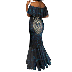 Adinkra Symbols Mermaid Dress Tree of Life