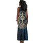 Adinkra Symbols Tank Maxi Dress Tree of Life