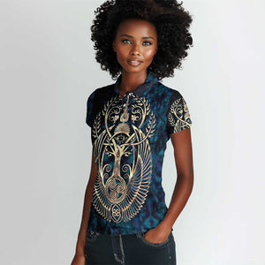 Adinkra Symbols Women Polo Shirt Tree of Life