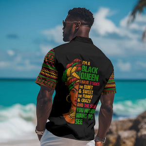 Three Sides Of Me Hawaiian Shirt African Women Black Queen