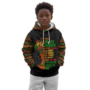 Three Sides Of Me Kid Hoodie African Women Black Queen