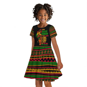 Three Sides Of Me Kid Short Sleeve Dress African Women Black Queen