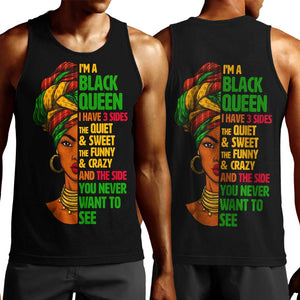 Three Sides Of Me Men Tank Top African Women Black Queen