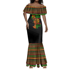 Three Sides Of Me Mermaid Dress African Women Black Queen