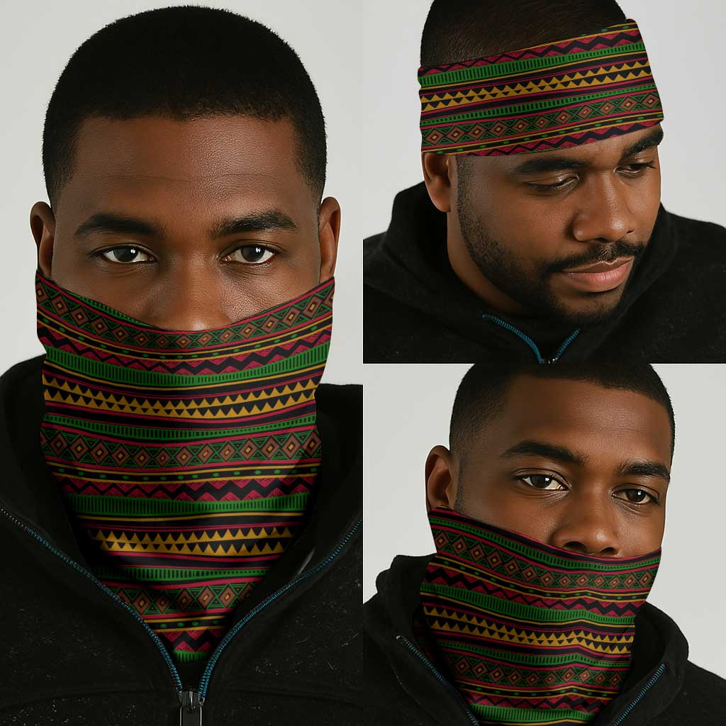 Three Sides Of Me Neck Gaiter African Women Black Queen DT02