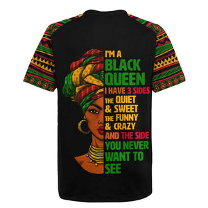 Three Sides Of Me Rugby Jersey African Women Black Queen