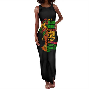 Three Sides Of Me Tank Maxi Dress African Women Black Queen