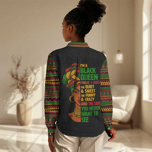 Three Sides Of Me Women Casual Shirt African Women Black Queen