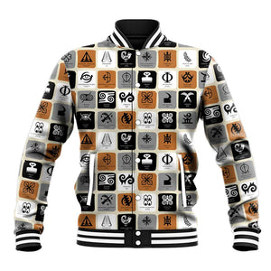 Adinkra Symbols Fashion Baseball Jacket DT02