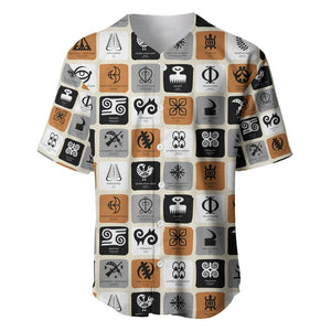 Adinkra Symbols Fashion Baseball Jersey