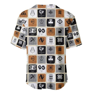 Adinkra Symbols Fashion Baseball Jersey