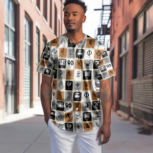 Adinkra Symbols Fashion Baseball Jersey