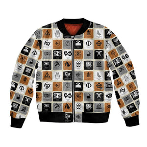 Adinkra Symbols Fashion Bomber Jacket