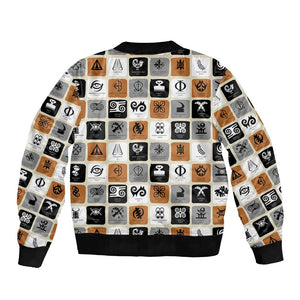 Adinkra Symbols Fashion Bomber Jacket