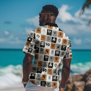 Adinkra Symbols Fashion Hawaiian Shirt