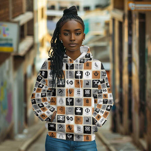 Adinkra Symbols Fashion Hoodie