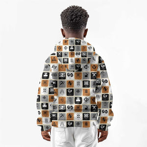 Adinkra Symbols Fashion Kid Hoodie