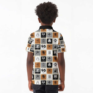 Adinkra Symbols Fashion Kid Polo Shirt