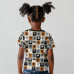 Adinkra Symbols Fashion Kid T shirt