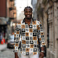 Adinkra Symbols Fashion Long Sleeve Button Shirt
