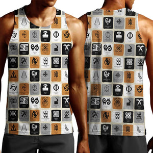 Adinkra Symbols Fashion Men Tank Top