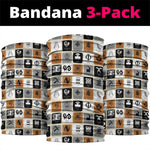 Adinkra Symbols Fashion Neck Gaiter DT02