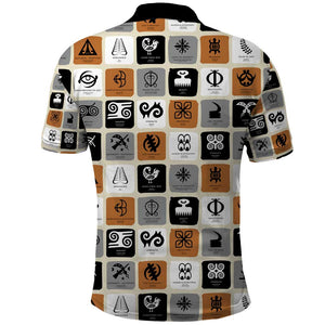 Adinkra Symbols Fashion Polo Shirt