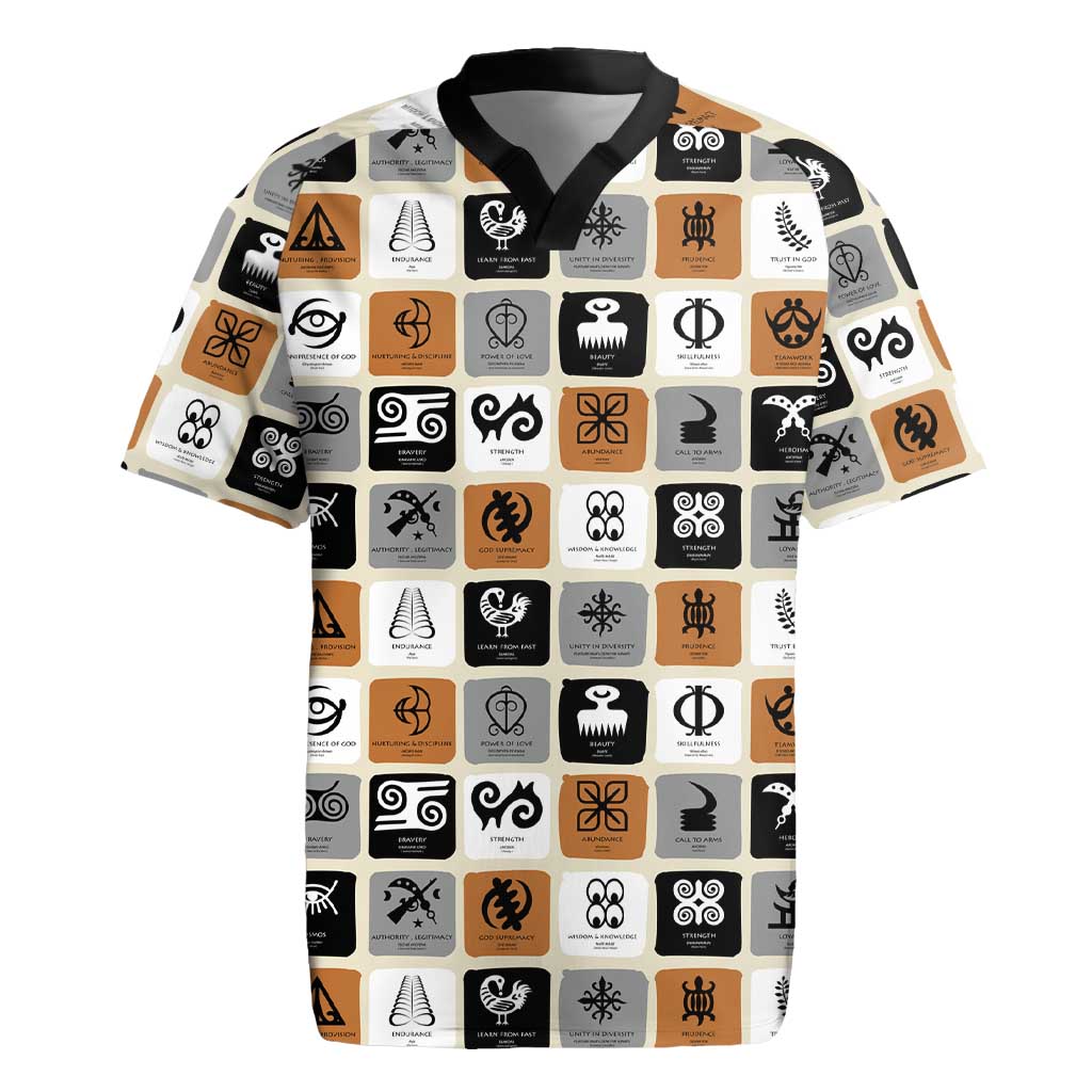 Adinkra Symbols Fashion Rugby Jersey