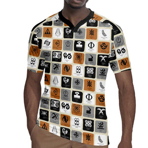 Adinkra Symbols Fashion Rugby Jersey