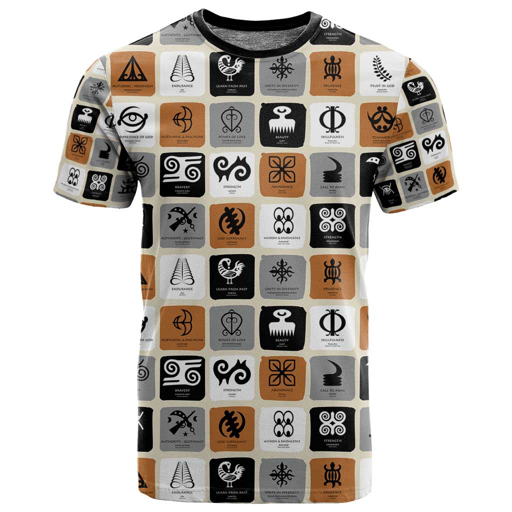 Adinkra Symbols Fashion T shirt