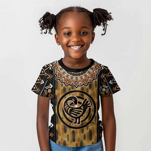 Printed Mud Cloth and Adinkra Symbol Kid T shirt