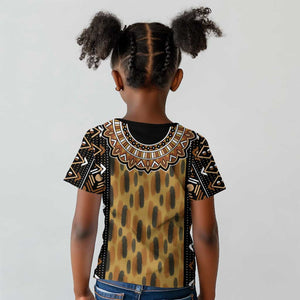 Printed Mud Cloth and Adinkra Symbol Kid T shirt