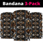 Printed Mud Cloth and Adinkra Symbol Neck Gaiter DT02