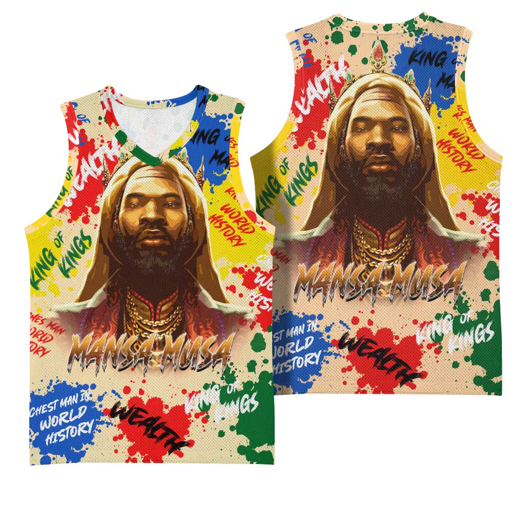 King Of Kings Mansa Musa Basketball Jersey DT02