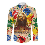 King Of Kings Mansa Musa Long Sleeve Button Shirt