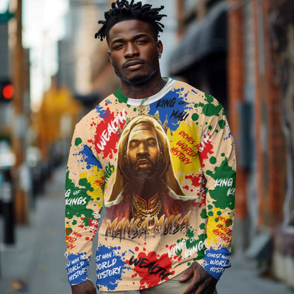 King Of Kings Mansa Musa Long Sleeve Shirt DT02