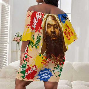 King Of Kings Mansa Musa Off Shoulder Short Dress