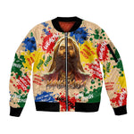 King Of Kings Mansa Musa Sleeve Zip Bomber Jacket